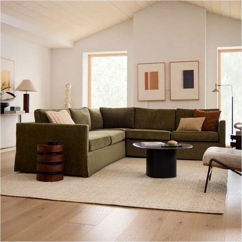 Harris Skirted Slipcover 3-Piece L-Shaped Sectional (105_)